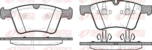 Remsa 1370.00 - Kit pastiglie freno, Freno a disco autozon.pro