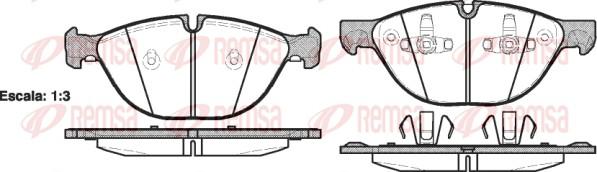 Remsa 1298.00 - Kit pastiglie freno, Freno a disco autozon.pro