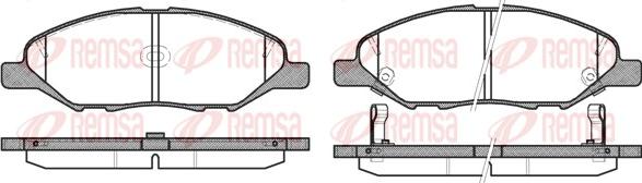 Remsa 1293.02 - Kit pastiglie freno, Freno a disco autozon.pro