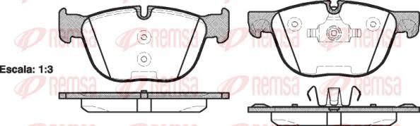 Remsa 1297.00 - Kit pastiglie freno, Freno a disco autozon.pro