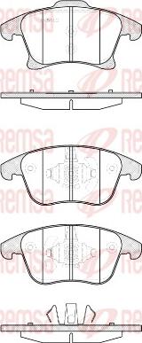 Remsa 1249.20 - Kit pastiglie freno, Freno a disco autozon.pro