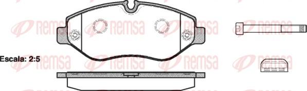 Remsa 1245.00 - Kit pastiglie freno, Freno a disco autozon.pro