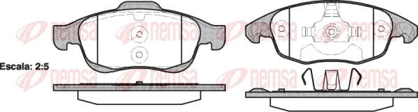 Remsa 1248.00 - Kit pastiglie freno, Freno a disco autozon.pro