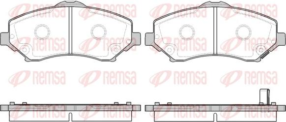 Remsa 1259.02 - Kit pastiglie freno, Freno a disco autozon.pro