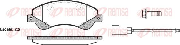 Remsa 1251.02 - Kit pastiglie freno, Freno a disco autozon.pro