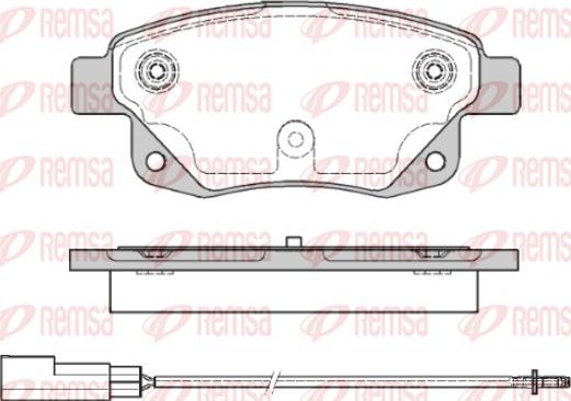 Remsa 1252.01 - Kit pastiglie freno, Freno a disco autozon.pro