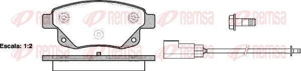 Remsa 1252.02 - Kit pastiglie freno, Freno a disco autozon.pro