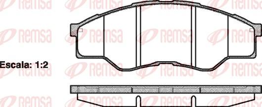 Remsa 1266.00 - Kit pastiglie freno, Freno a disco autozon.pro