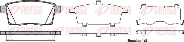 Remsa 1268.00 - Kit pastiglie freno, Freno a disco autozon.pro