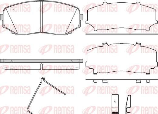 Remsa 1267.02 - Kit pastiglie freno, Freno a disco autozon.pro