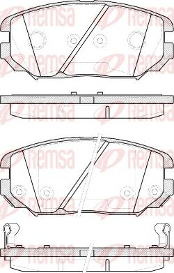 Remsa 1204.12 - Kit pastiglie freno, Freno a disco autozon.pro