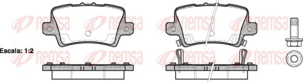 Remsa 1206.02 - Kit pastiglie freno, Freno a disco autozon.pro