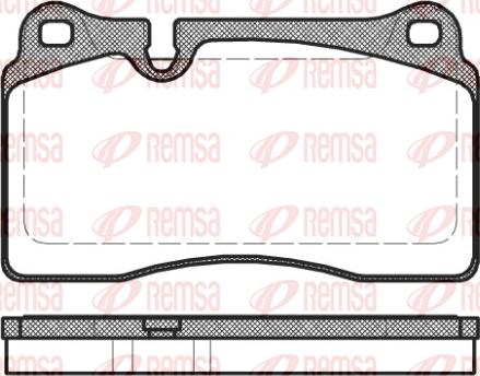 Remsa 1200.30 - Kit pastiglie freno, Freno a disco autozon.pro