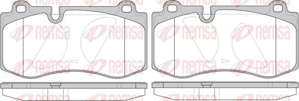 Remsa 1202.10 - Kit pastiglie freno, Freno a disco autozon.pro