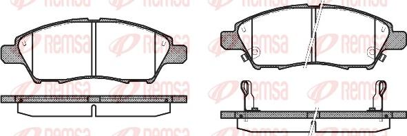 Remsa 1210.02 - Kit pastiglie freno, Freno a disco autozon.pro