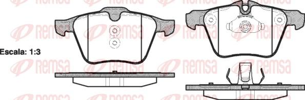 Remsa 1217.00 - Kit pastiglie freno, Freno a disco autozon.pro