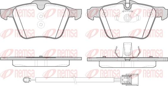 Remsa 1217.02 - Kit pastiglie freno, Freno a disco autozon.pro