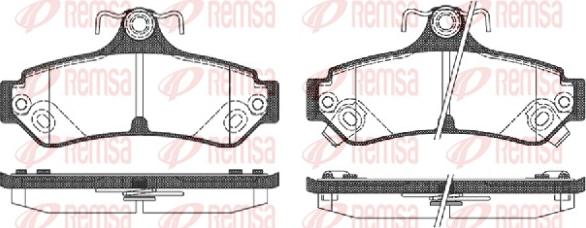 Remsa 1285.12 - Kit pastiglie freno, Freno a disco autozon.pro