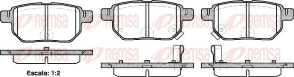 Remsa 1286.02 - Kit pastiglie freno, Freno a disco autozon.pro