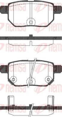 Remsa 1286.22 - Kit pastiglie freno, Freno a disco autozon.pro