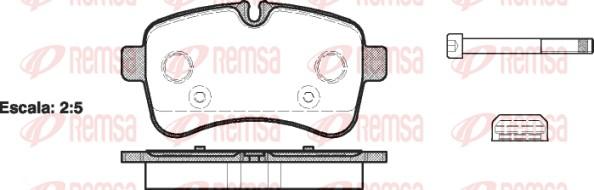 Remsa 1282.00 - Kit pastiglie freno, Freno a disco autozon.pro