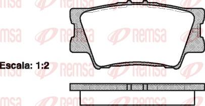 Remsa 1231.00 - Kit pastiglie freno, Freno a disco autozon.pro