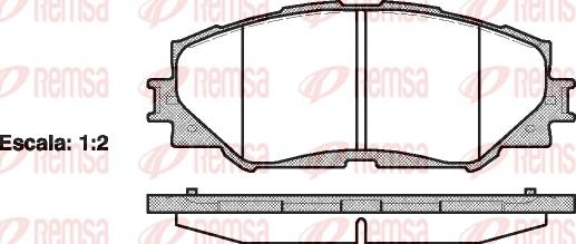 Remsa 1232.00 - Kit pastiglie freno, Freno a disco autozon.pro