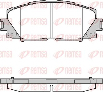 Remsa 1224.10 - Kit pastiglie freno, Freno a disco autozon.pro