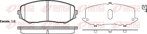 Remsa 1225.02 - Kit pastiglie freno, Freno a disco autozon.pro