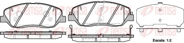 Remsa 1226.02 - Kit pastiglie freno, Freno a disco autozon.pro