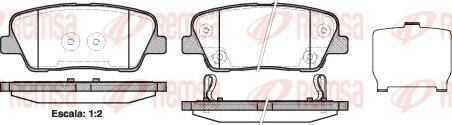 Remsa 1274.02 - Kit pastiglie freno, Freno a disco autozon.pro