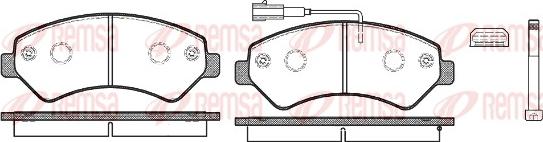 Remsa 1275.12 - Kit pastiglie freno, Freno a disco autozon.pro