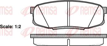 Remsa 1272.00 - Kit pastiglie freno, Freno a disco autozon.pro