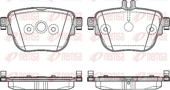 Remsa 1792.00 - Kit pastiglie freno, Freno a disco autozon.pro