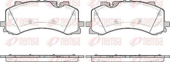 Remsa 1744.00 - Kit pastiglie freno, Freno a disco autozon.pro