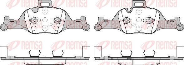 Remsa 1740.00 - Kit pastiglie freno, Freno a disco autozon.pro