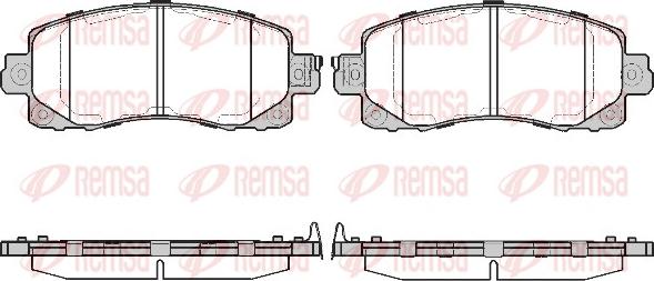 Remsa 1741.04 - Kit pastiglie freno, Freno a disco autozon.pro