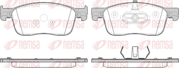 Remsa 1719.00 - Kit pastiglie freno, Freno a disco autozon.pro