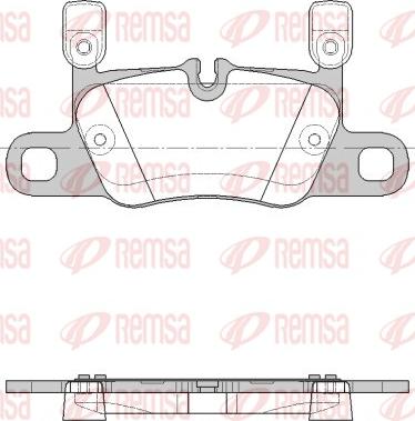 Remsa 1714.20 - Kit pastiglie freno, Freno a disco autozon.pro