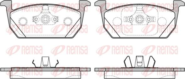 Remsa 1710.00 - Kit pastiglie freno, Freno a disco autozon.pro