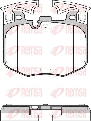 Remsa 1711.00 - Kit pastiglie freno, Freno a disco autozon.pro