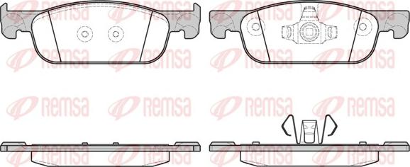 Remsa 1718.00 - Kit pastiglie freno, Freno a disco autozon.pro