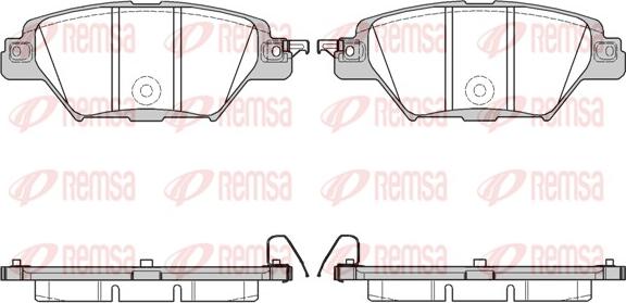 Remsa 1712.04 - Kit pastiglie freno, Freno a disco autozon.pro