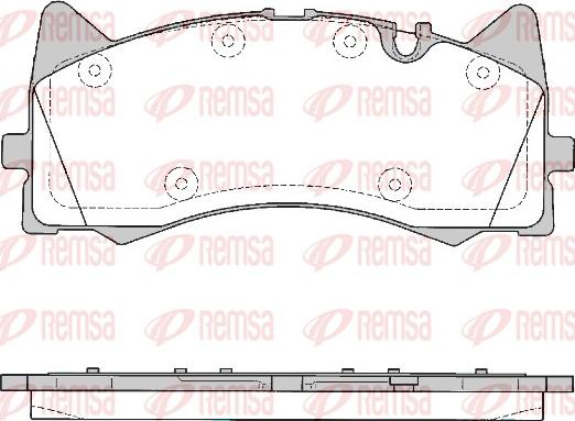 Remsa 1781.00 - Kit pastiglie freno, Freno a disco autozon.pro