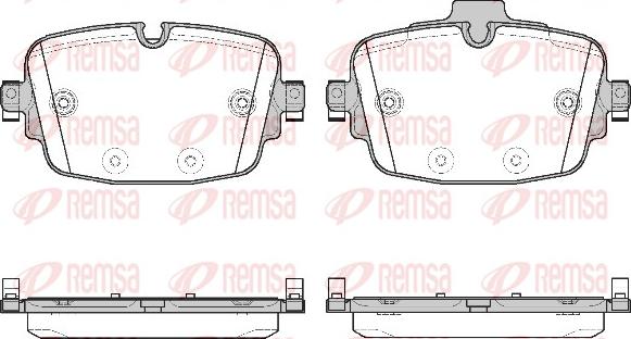 Remsa 1739.00 - Kit pastiglie freno, Freno a disco autozon.pro