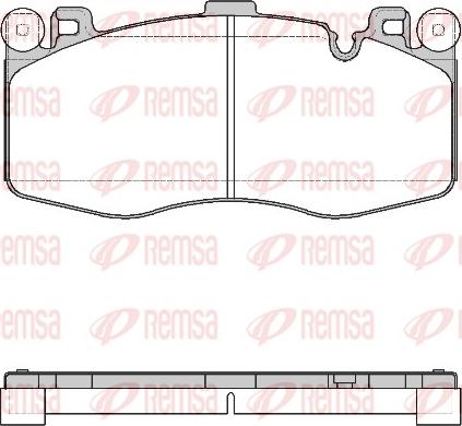 Remsa 1733.00 - Kit pastiglie freno, Freno a disco autozon.pro