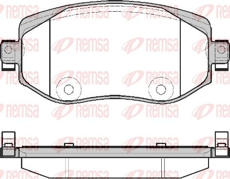 Remsa 1724.08 - Kit pastiglie freno, Freno a disco autozon.pro