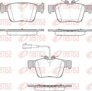 Remsa 1722.01 - Kit pastiglie freno, Freno a disco autozon.pro