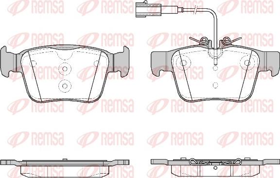 Remsa 1722.02 - Kit pastiglie freno, Freno a disco autozon.pro