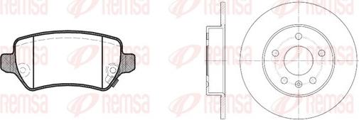 Remsa 8957.00 - Kit freno, Freno a disco autozon.pro